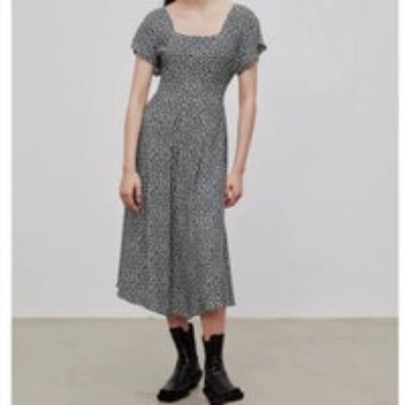 Zara Floral Print Midi Dress Size Small - Picture 5 of 14